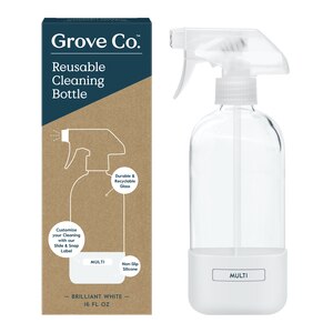 Grove Co. Glass Spray Bottle With Silicone Sleeve, White, 16 Oz , CVS