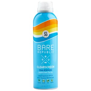 Bare Republic Clearscreen Sunscreen Body Spray, 6 OZ