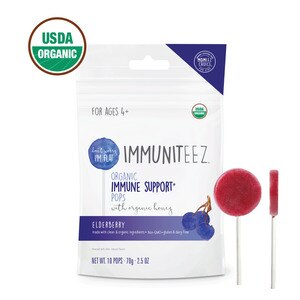Lolleez Immuniteez Immune Support* Pops for Kids - Elderberry, 10CT