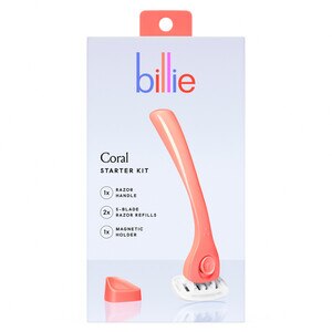 Billie Women's Coral 5- Blade Razor + 2 Razor Blade Refills + 1 Holder , CVS