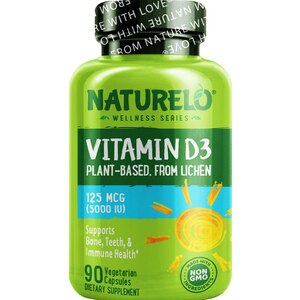 Naturelo Vitamin D3,  Plant Based from Lichen, 90 CT