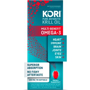 Kori - Aceite de krill, Superior Omega-3, en minicápsulas blandas de 400 mg, 90 u.