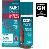 Kori Krill Oil Multi-Benefit Omega-3 Mini Softgels, 400 MG, 90 CT, thumbnail image 2 of 9