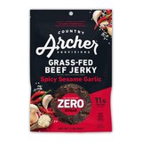 Country Archer Spicy Sesame Garlic Grass-Fed Beef Jerky, Zero Sugar, 2 oz, thumbnail image 1 of 2
