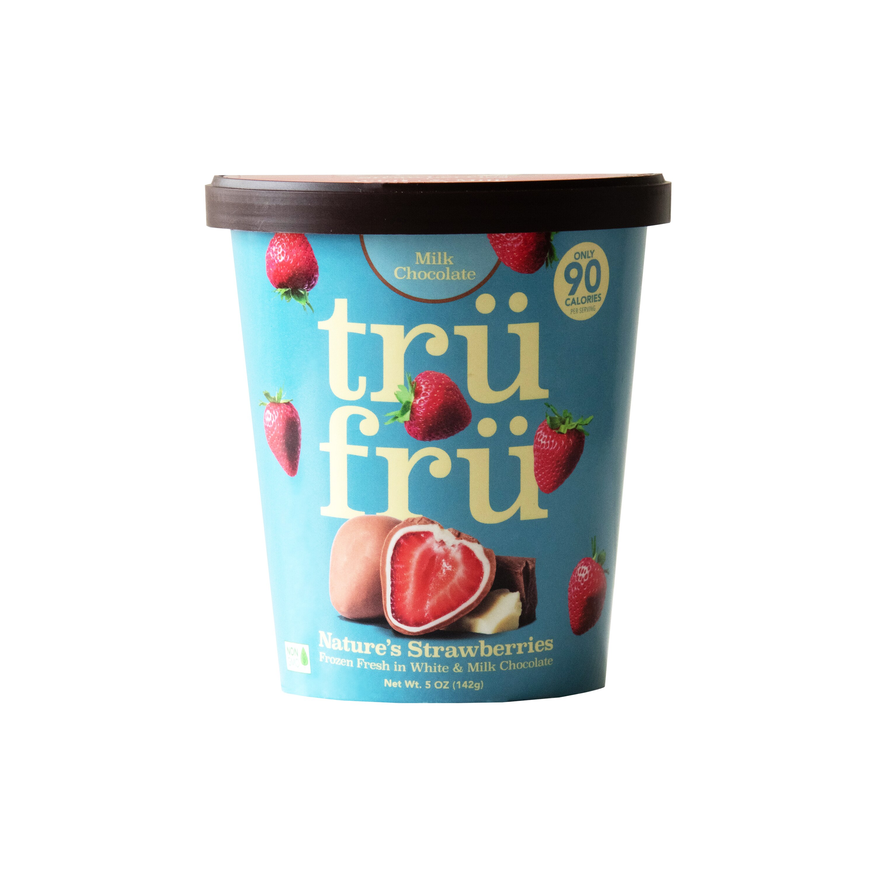 TRU FRU Strawberries Hyper Chilled In White & Milk Chocolate, 5 Oz , CVS