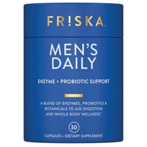 FRISKA, Enzyme + Probiotic Support, Dietary Supplement Capsules, 30 CT, Men's Daily