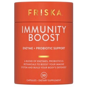 FRISKA Immunity Boost Enzyme + Probiotic Support - Suplemento dietario botánico para la salud del sistema inmune, 30 u.
