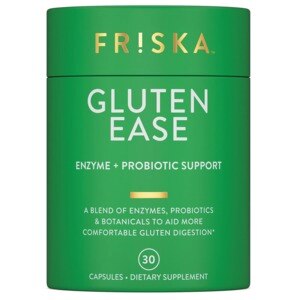  FRISKA Gluten Ease 30-Count, Enzyme + Probiotic + Botanical Dietary Supplement, Supports Healthy Immune Functions 