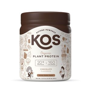 KOS Organic Plant Based Protein Powder, Chocolate, 10 Servings - 13.75 Oz , CVS