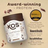 KOS Organic Plant Based Protein Powder, Chocolate, 10 Servings, thumbnail image 5 of 5