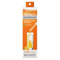 Hydralyte Advanced Hydration Energy Boost Electrolyte Powder Sticks, Orange, 3 CT
