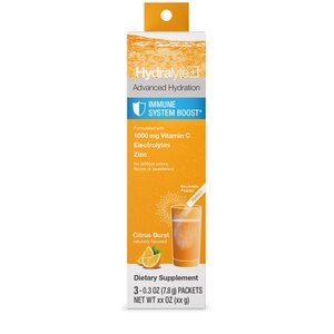 Hydralyte Advanced Hydration Immune System Boost Electrolyte Powder Sticks, Citrus Burst, 3 Ct , CVS