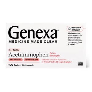 Genexa Extra Strength Acetaminophen Caplets, 100 Ct , CVS