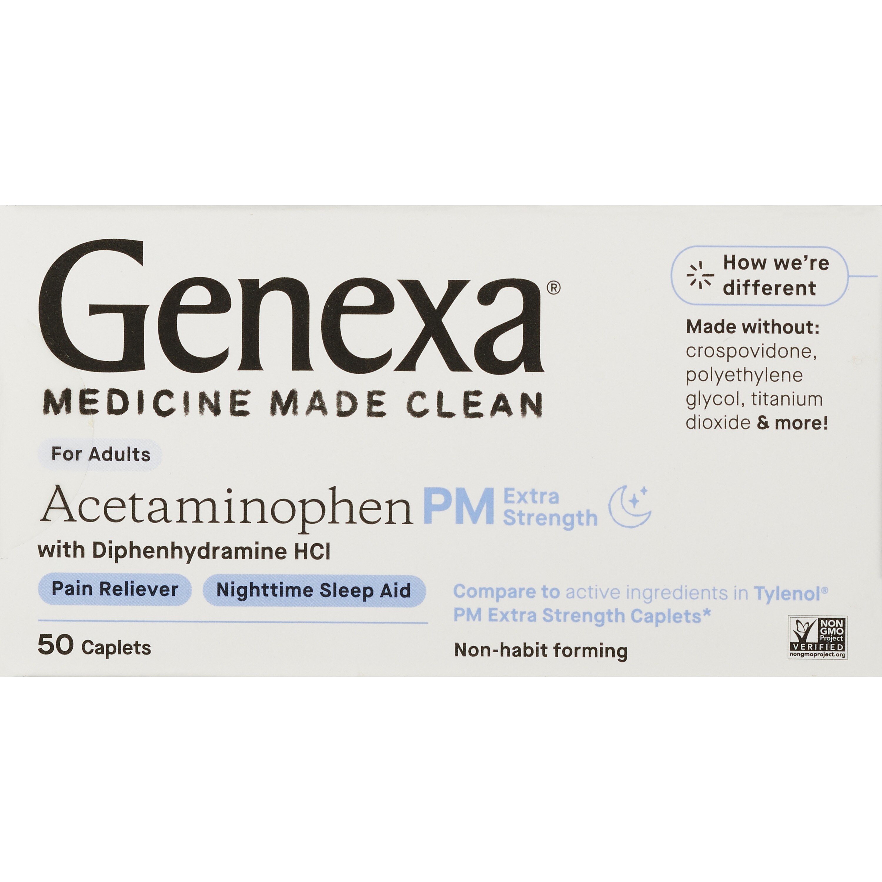 Genexa Extra Strength Acetaminophen PM, 50 Ct , CVS