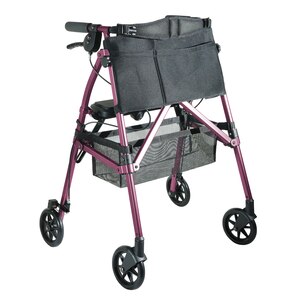 Stander EZ Fold-N-Go Rollator, Short - Regal Rose , CVS