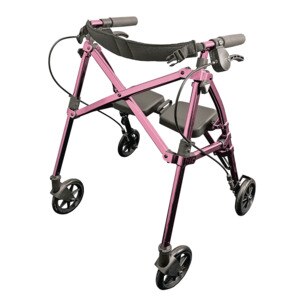 Stander Able Life Space Saver Rollator, Short - Regal Rose , CVS