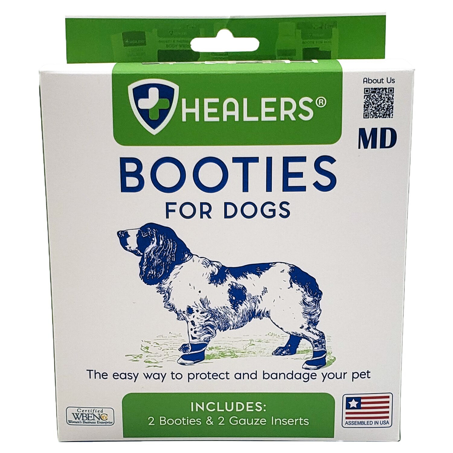 HEALERS Medical Dog Booties, Medium - 2 Ct , CVS