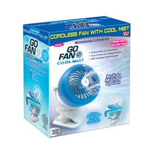 Go Fan Cool Mist - Ventilador inalámbrico con vapor frío