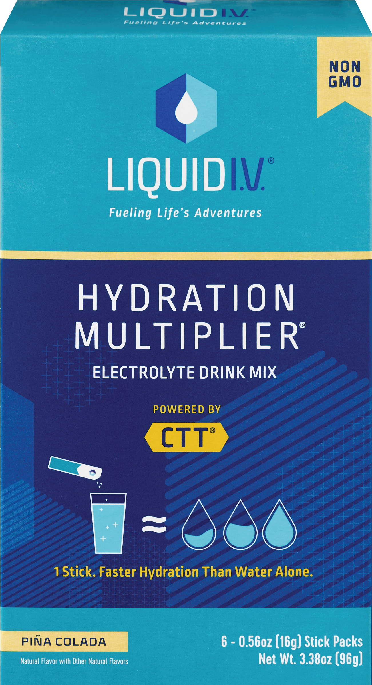 Liquid I.V. Hydration Multiplier, Electrolyte Drink Mix, 6 CT