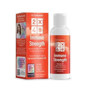 2x4 Immune Strength, Hyper-Absorbent Liquid Liposomal Vitamin D3 & K2, 4 fl oz