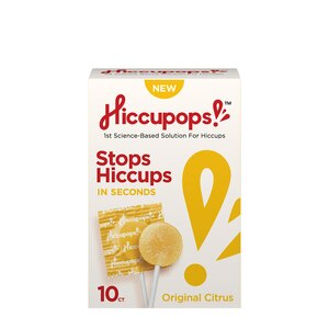 Hiccupops Stop Hiccups Lollipops, Original Citrus, 10 Ct , CVS