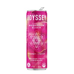 Odyssey Elixir Sparkling Energy Drink, Dragon Fruit Lemonade, 12 Oz , CVS