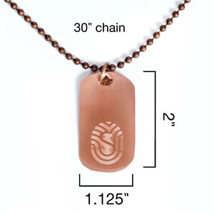 Staywell Copper Dogtag 30" Necklace
