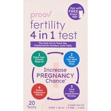 Proov Home 4-in-1 Fertility Test, 20 CT, thumbnail image 1 of 3