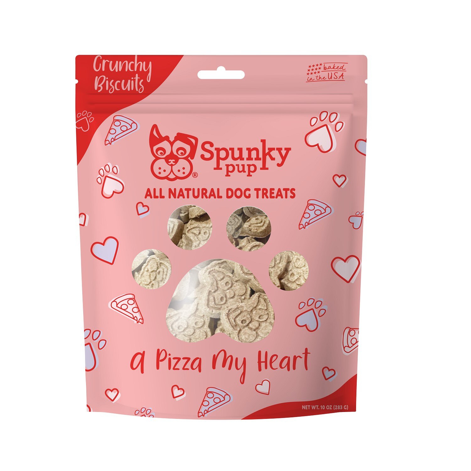 Spunky Pup Valentine's Dog Treats, A Pizza My Heart, 10 Oz , CVS