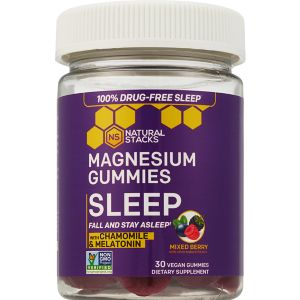 Natural Stacks Sleep Magnesium Gummies, 30 Ct , CVS
