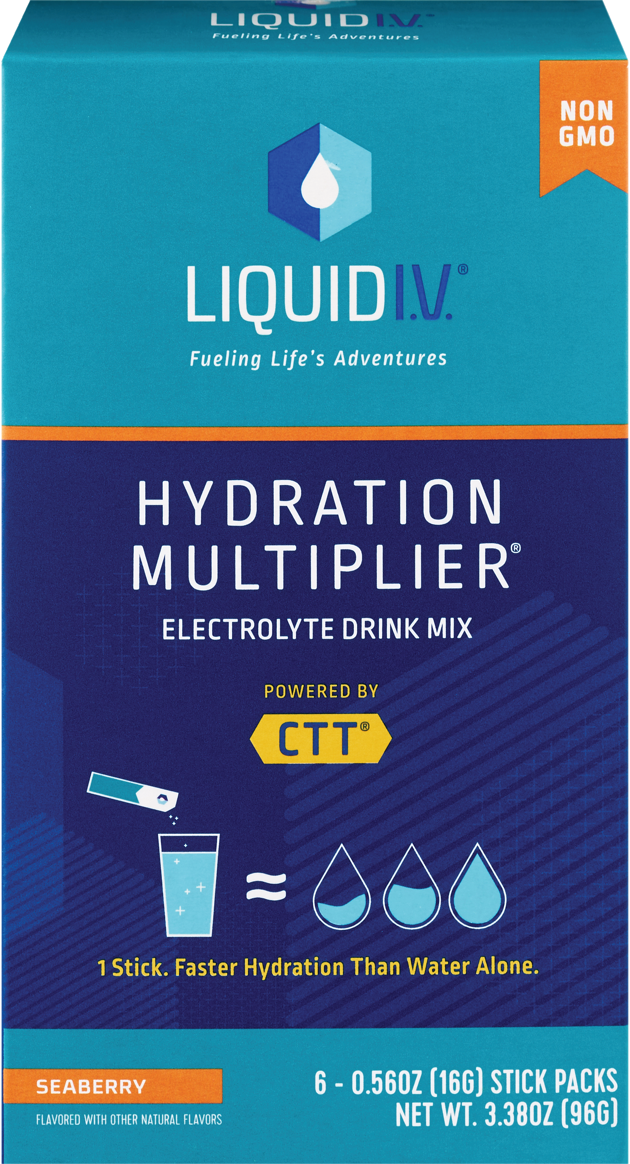 Liquid I.V. Hydration Multiplier, Electrolyte Drink Mix, Seaberry, 6 Ct , CVS