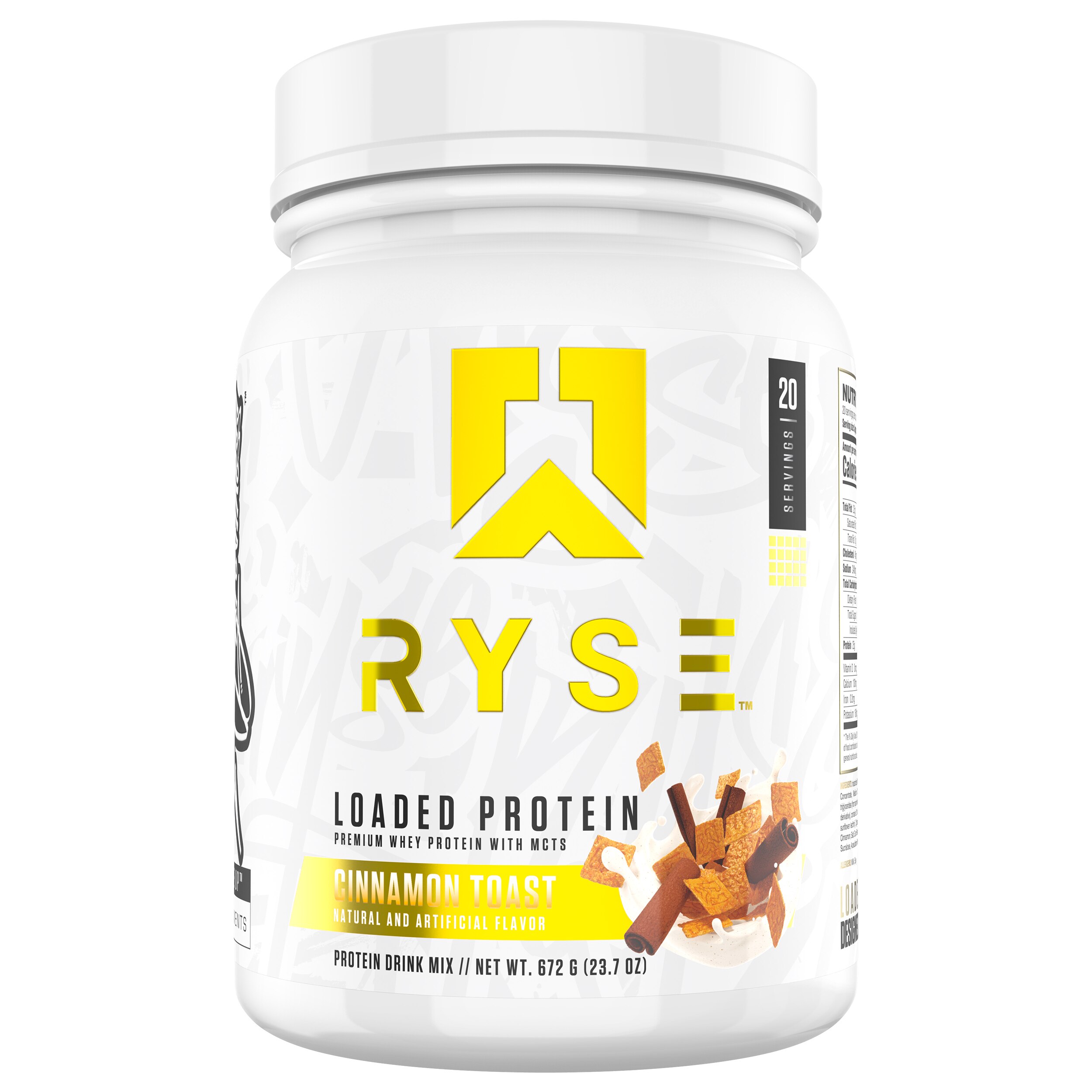 RYSE Loaded Protein Powder, Cinnamon Toast, 20 Serve, 25g Protein - 23.9 Oz , CVS