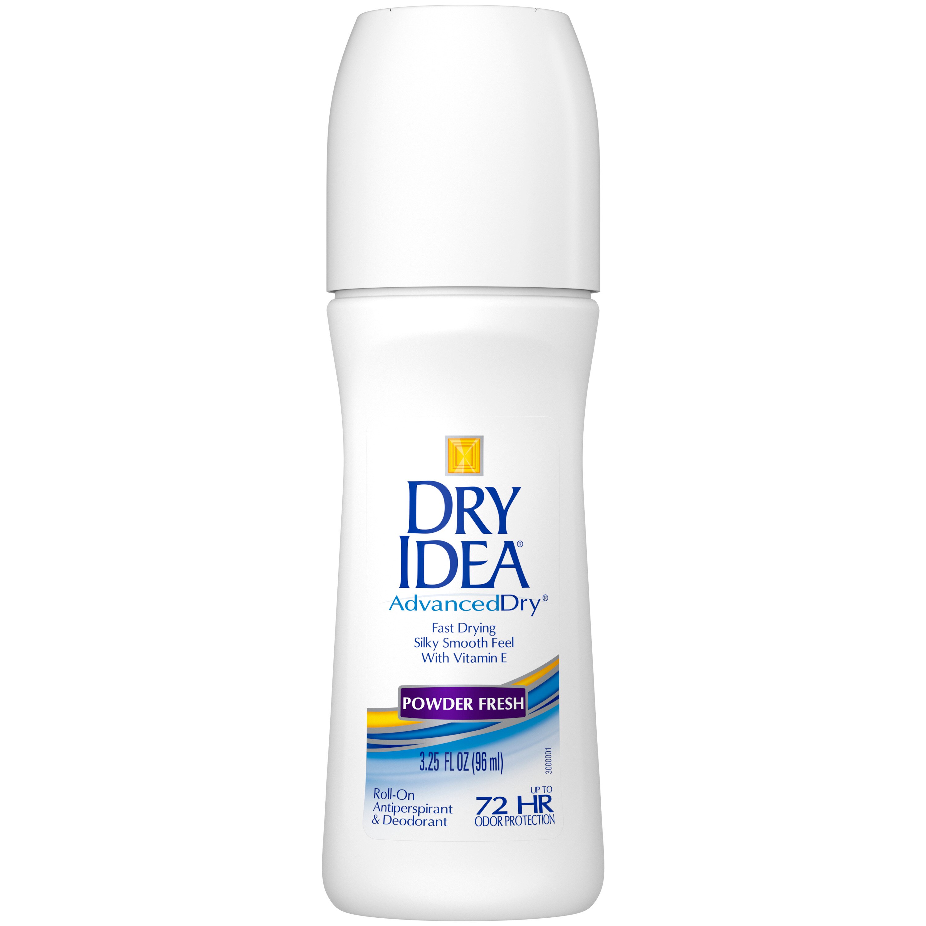 Dry Idea 72-Hour Hypoallergenic Roll-on Deodorant, Powder Fresh - 3.25 Oz , CVS