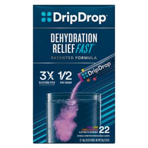 Drip Drop Dehydration Variety Pack Electrolyte Powder Sticks, 22 CT