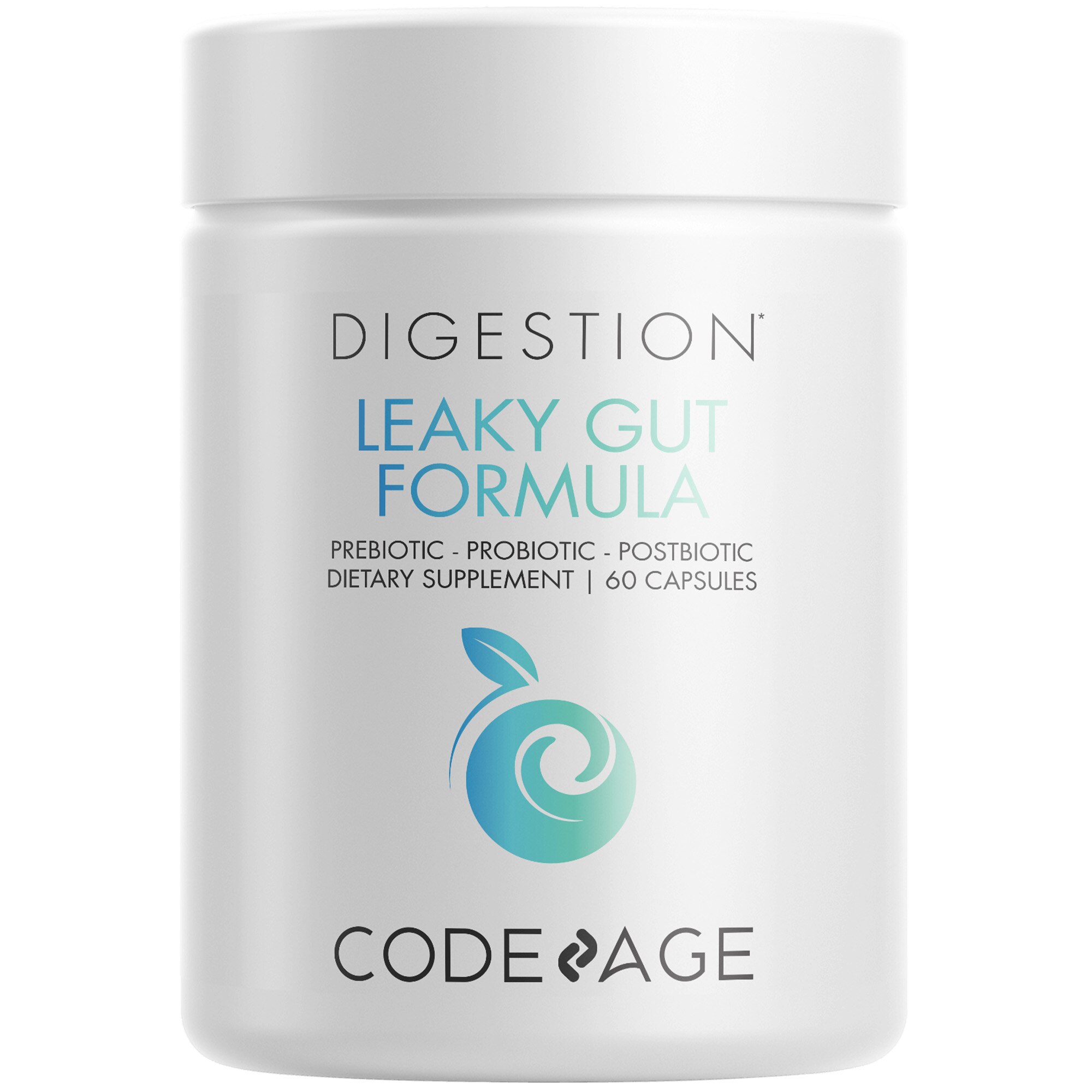 Codeage Leaky Gut, L-Glutamine Supplement, Licorice Root, Pre + Probiotics, Postbiotic, Vegan, 60 Ct , CVS