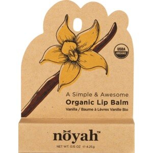 Noyah - Bálsamo labial orgánico, Vanilla