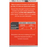 Qunol Extra Strength Turmeric Curcumin Complex Softgels 1000mg, thumbnail image 2 of 5