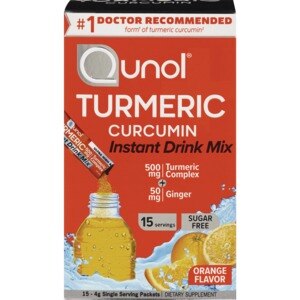 Qunol Turmeric Instant Drink Mix, 15 CT