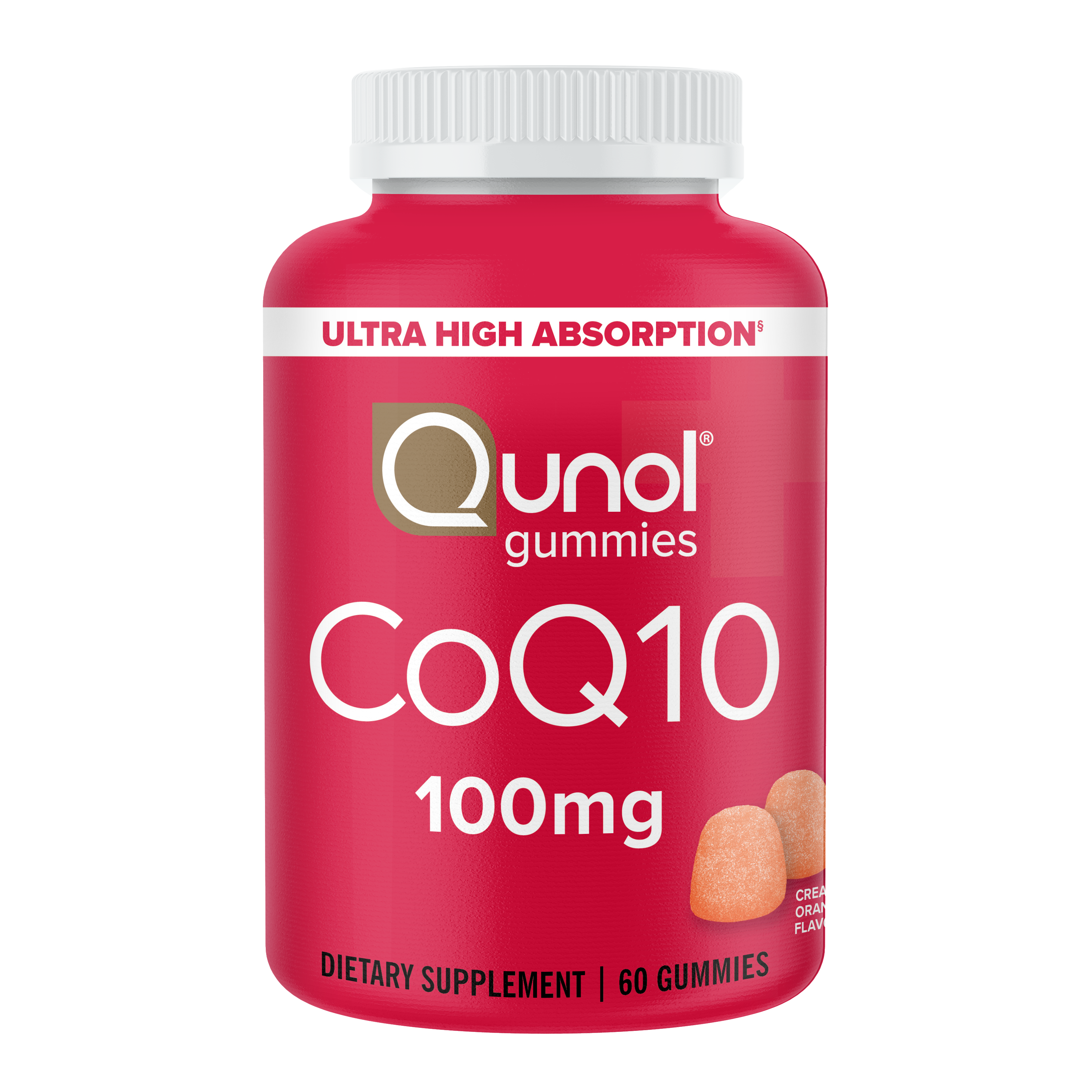 Qunol CoQ10 Gummies, Creamy Orange, 60 CT