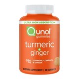 Qunol Turmeric + Ginger 550mg Gummies, 60 CT, thumbnail image 1 of 3