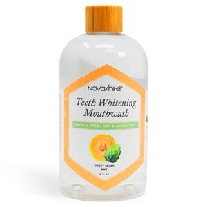 Novashine Teeth Whitening Mouthwash, Sweet Melon Mint