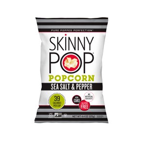 SkinnyPop Sea Salt & Pepper Popcorn, 4.4 OZ