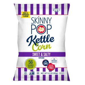SkinnyPop - Palomitas de maíz dulces y saladas, 5.3 oz