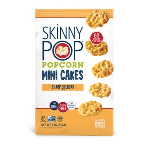 SkinnyPop Sharp Cheddar Popcorn Mini Cakes, 5 OZ