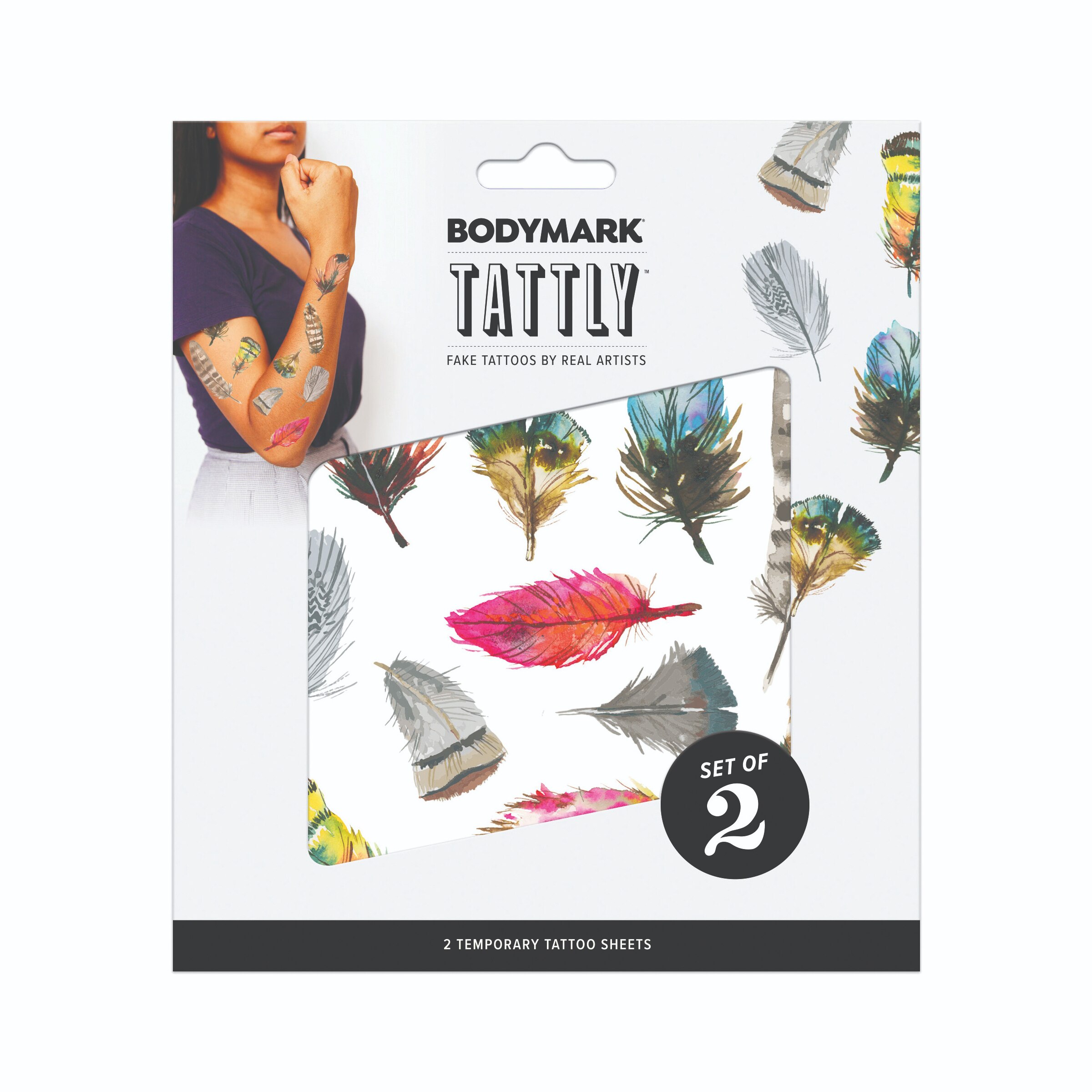 Tattly Temporary Tattoos, Large Designs, Shy Garden, Two Sheets , CVS