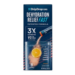 DripDrop ORS Electrolyte Hydration Powder, 10g Sticks, 8CT