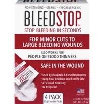 BleedStop for Minor Cuts to Large Bleeding Wounds