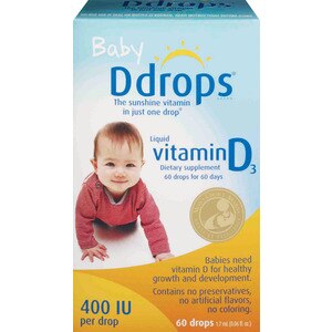 Ddrops Liquid Vitamin D3 For Baby 400 Iu 06 Fl Oz