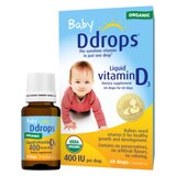 Baby Ddrops Organic Liquid Vitamin D3 Drops, 60 drops, thumbnail image 1 of 5