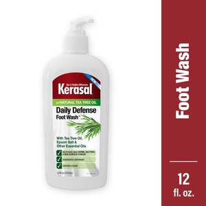  Kerasal Daily Defense Foot Wash, Daily Skin Cleanser for Feet, 12 fl oz 